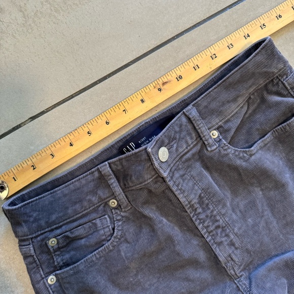 GAP High Rise Grey Corduroy Skinny Leggings Pants Sz 8/29T - Picture 7 of 12